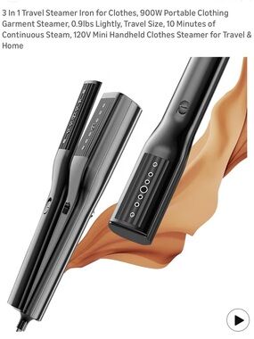 Black Travel Handheld Garment Steamer - Portable 3-in-1
Model G4 Black